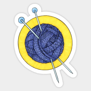 yarn ball Sticker